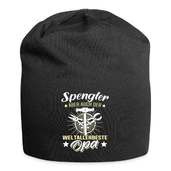 Spengler Opa Bauspengler Grossvater - Jersey-Beanie - Schwarz - Vorne