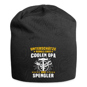 Spengler Opa Bauspengler Grossvater - Jersey-Beanie - Schwarz - Vorne