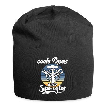 Spengler Opa Bauspengler Grossvater - Jersey-Beanie - Schwarz - Vorne