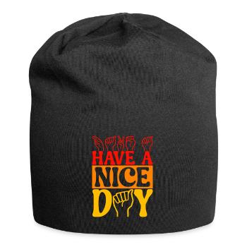 Sourds sourds muets sourds - Bonnet en jersey - noir - Devant