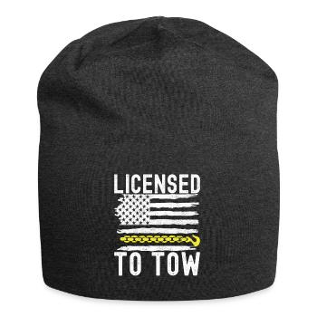 Abschleppwagen Abschleppdienst - Jersey-Beanie - Anthrazit - Vorne