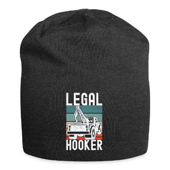 Abschleppwagen Abschleppdienst - Jersey-Beanie - Anthrazit - Vorne