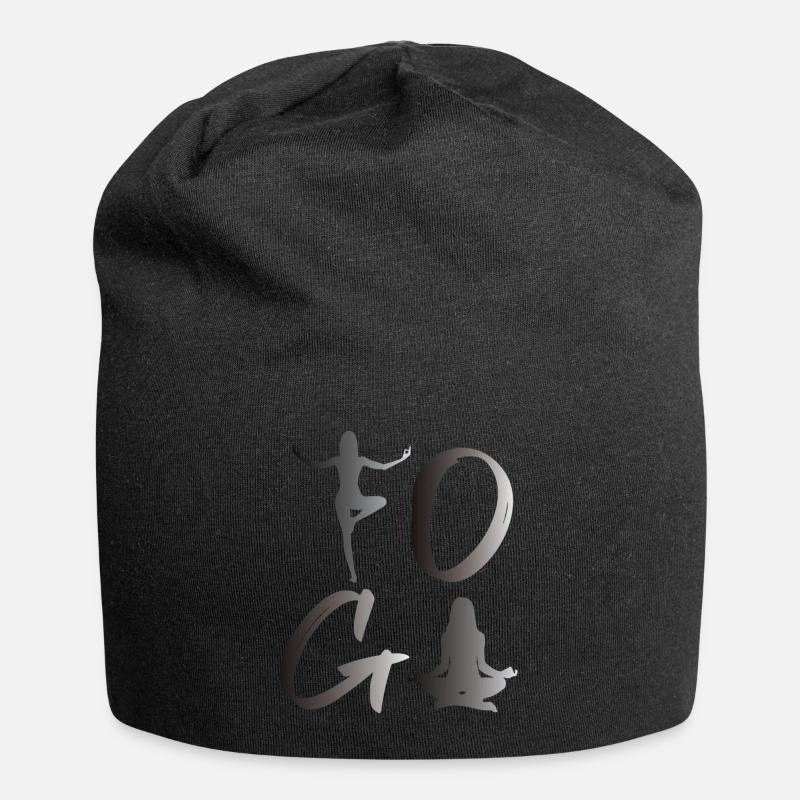 Yoga - Jersey-Beanie - Schwarz