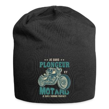 motard parfait plongeur parfait - Bonnet en jersey - noir - Devant