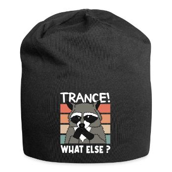 TRANCE RACOON Christmas Gift Techno - Jersey Beanie - black - Front