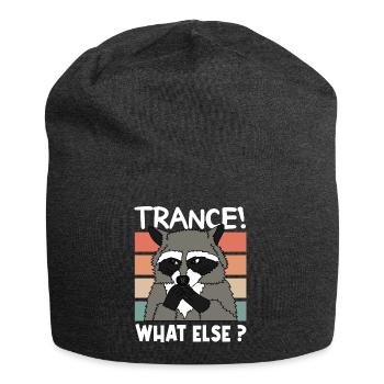 TRANCE RACOON Weihnachten Geschenk Techno - Jersey-Beanie - Anthrazit - Vorne