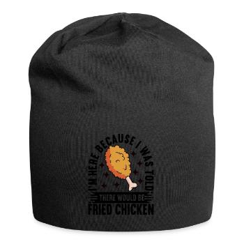 Restauration rapide au poulet frit - Bonnet en jersey - noir - Devant