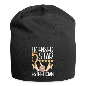 Kosmetikerin Kosmetik - Jersey-Beanie - Schwarz - Vorne
