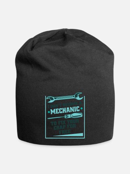 Mechanics Don't Fix For Free Bauarbeiter - Jersey-Beanie - Schwarz