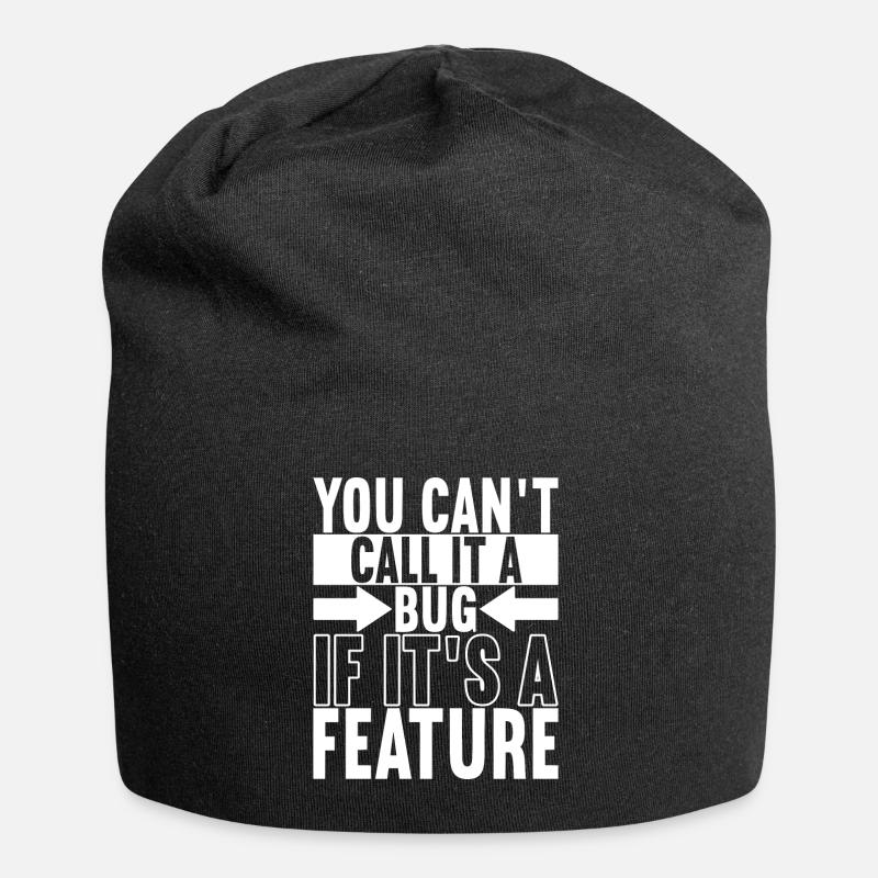 Programmeur Informaticien - Bonnet en jersey - noir