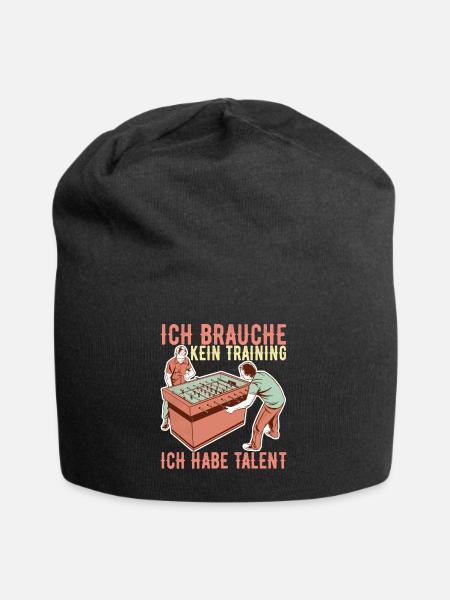 Tischfussball Tischkicker - Jersey-Beanie - Schwarz