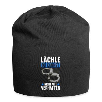 Polizei Polizist - Jersey-Beanie - Schwarz - Vorne