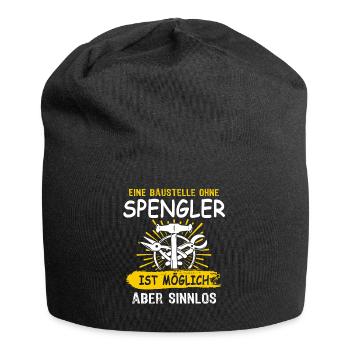 Spengler Bauspengler Karrosseriespengler - Jersey-Beanie - Schwarz - Vorne