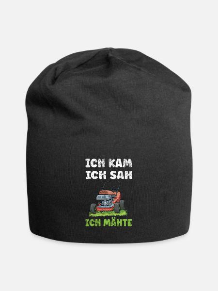 Rasentraktor Aufsitzmäher und Gartenarbeit Rasen - Jersey-Beanie - Schwarz
