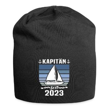 Kapitän 2023 Bootsführerschein Boot - Jersey-Beanie - Schwarz - Vorne