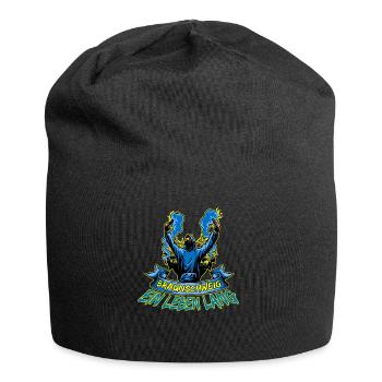 Braunschweig ein Leben lang - Jersey-Beanie - Schwarz - Vorne
