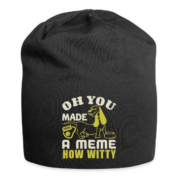 OH YOU MADE A MEME HOW WITTY - Jersey Beanie - black - Front