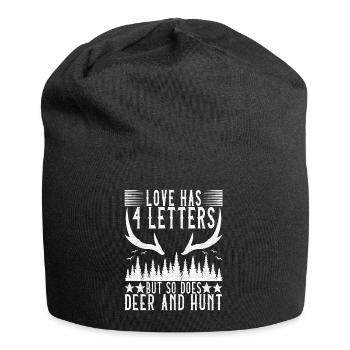 Hunting Hunter Hunting Deer - Jersey Beanie - black - Front