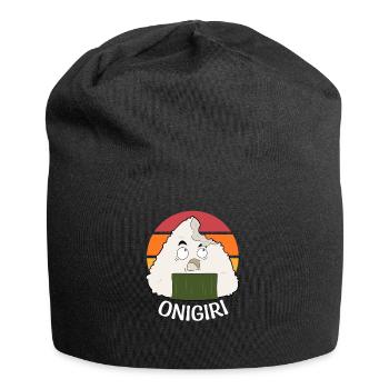 Onigiri Nihon Foodie Japan Fan Anime - Jersey-Beanie - Schwarz - Vorne