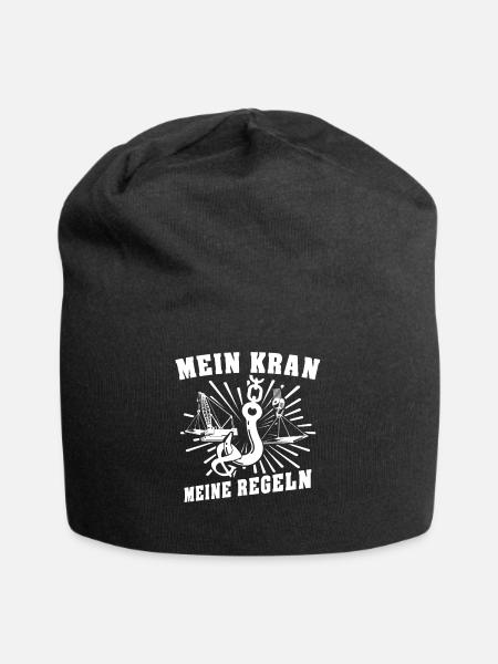 Kranfuehrer Kran Kranfahrer - Jersey-Beanie - Schwarz