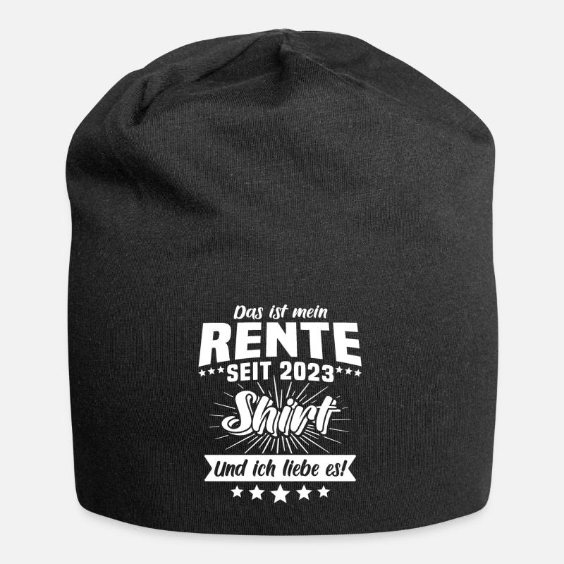 Rentner 2023 Rente Ruhestand - Jersey-Beanie - Schwarz