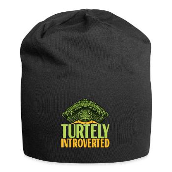 Tortue Tortue aquatique - Bonnet en jersey - noir - Devant