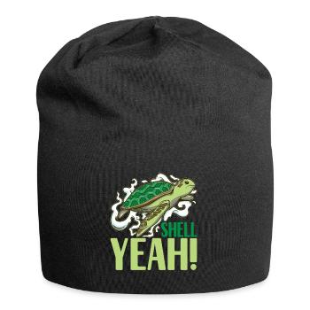 Tortue Tortue aquatique - Bonnet en jersey - noir - Devant