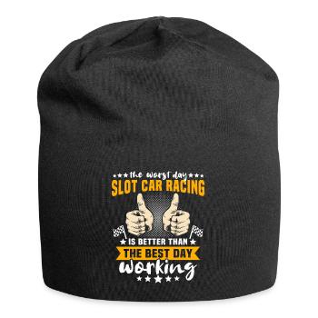 Slot Car Slotracing Slotcar - Jersey-Beanie - Schwarz - Vorne