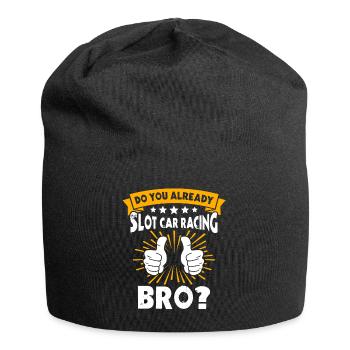 Slot Car Slotracing Slotcar - Jersey-Beanie - Schwarz - Vorne