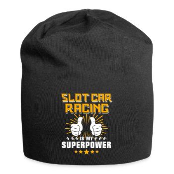 Slot Car Slotracing Slotcar - Jersey-Beanie - Schwarz - Vorne