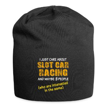 Slot Car Slotracing - Jersey-Beanie - Schwarz - Vorne