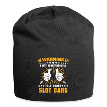 Slot Car Slotracing - Jersey-Beanie - Schwarz - Vorne