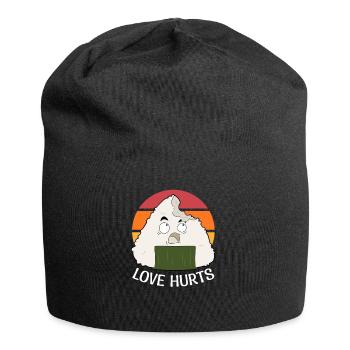 Onigiri Love Hurts Nihon Foodie Japon Fan Anime - Bonnet en jersey - noir - Devant