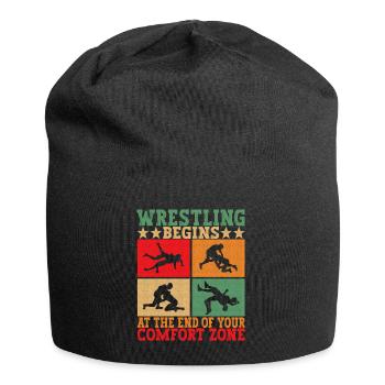 Wrestling Ringen Ringer - Jersey-Beanie - Schwarz - Vorne