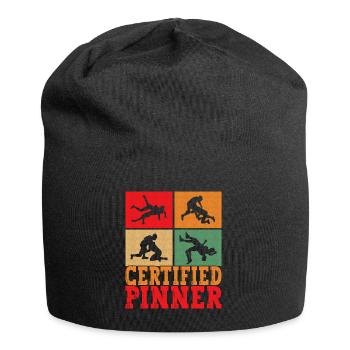 Wrestling Ringen Ringer - Jersey-Beanie - Schwarz - Vorne