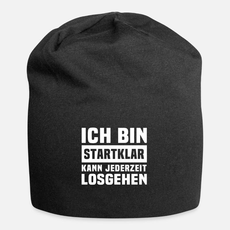 Positive Energie Motivation - Jersey-Beanie - Schwarz