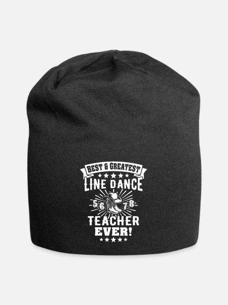 Line Dancing Lehrer Line Dance - Jersey-Beanie - Schwarz