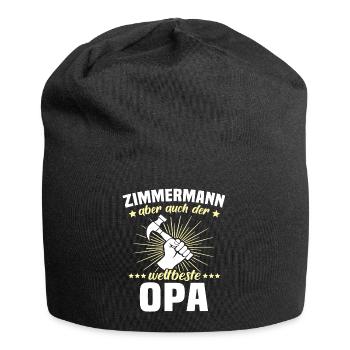 Zimmermann Opa Zimmerer Grossvater - Jersey-Beanie - Schwarz - Vorne