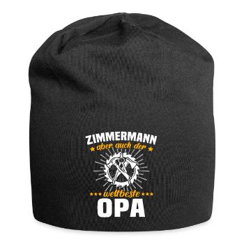 Zimmermann Opa Zimmerer Grossvater - Jersey-Beanie - Schwarz - Vorne