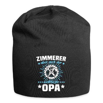 Zimmermann Opa Zimmerer Grossvater - Jersey-Beanie - Schwarz - Vorne
