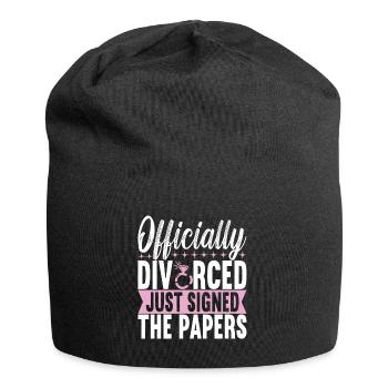 Divorce Divorcé - Bonnet en jersey - noir - Devant