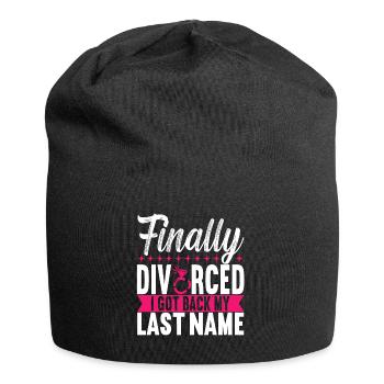 Divorce Divorcé - Bonnet en jersey - noir - Devant