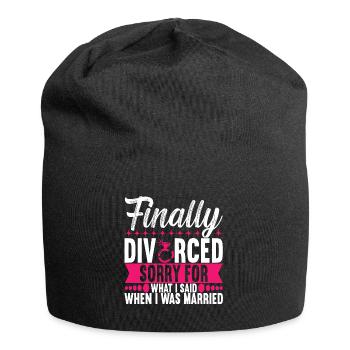 Divorce Divorcé - Bonnet en jersey - noir - Devant