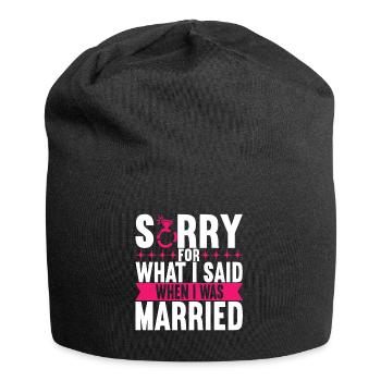 Divorce Divorcé - Bonnet en jersey - noir - Devant