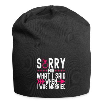 Divorce Divorcé - Bonnet en jersey - noir - Devant