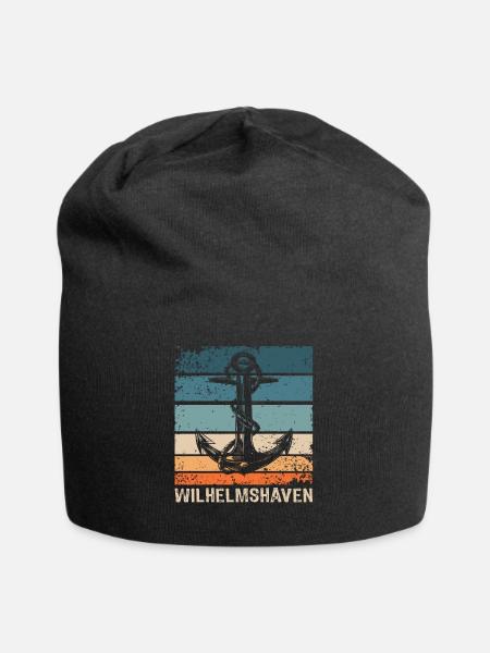 Wilhelmshaven Sprüche Wilhelmshavener Geschenk - Jersey-Beanie - Schwarz