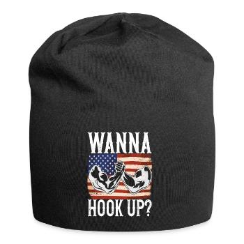 Arm wrestling arm wrestling - Jersey Beanie - black - Front