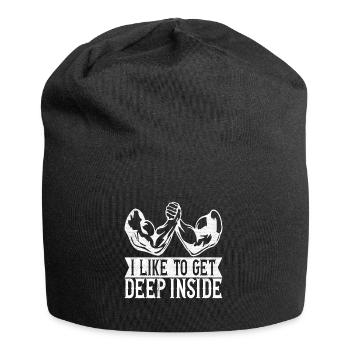 Arm wrestling arm wrestling - Jersey Beanie - black - Front