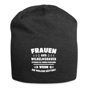 Wilhelmshaven - Jersey-Beanie - Anthrazit - Vorne