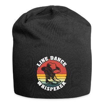 Line Dance Whisperer - Jersey-Beanie - Schwarz - Vorne